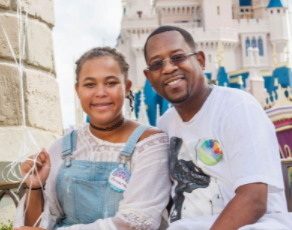Martin Lawrence with his daughter Amara Trinity Lawrence